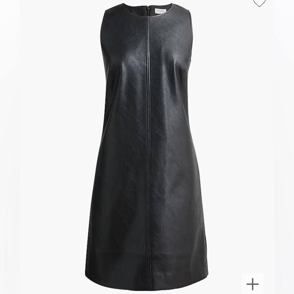 J.Crew Faux Leather Shift Dress